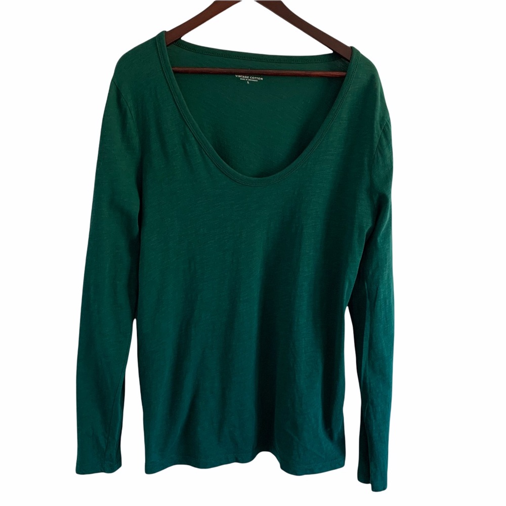 J Crew Vintage Cotton Long Sleeve T Shirt